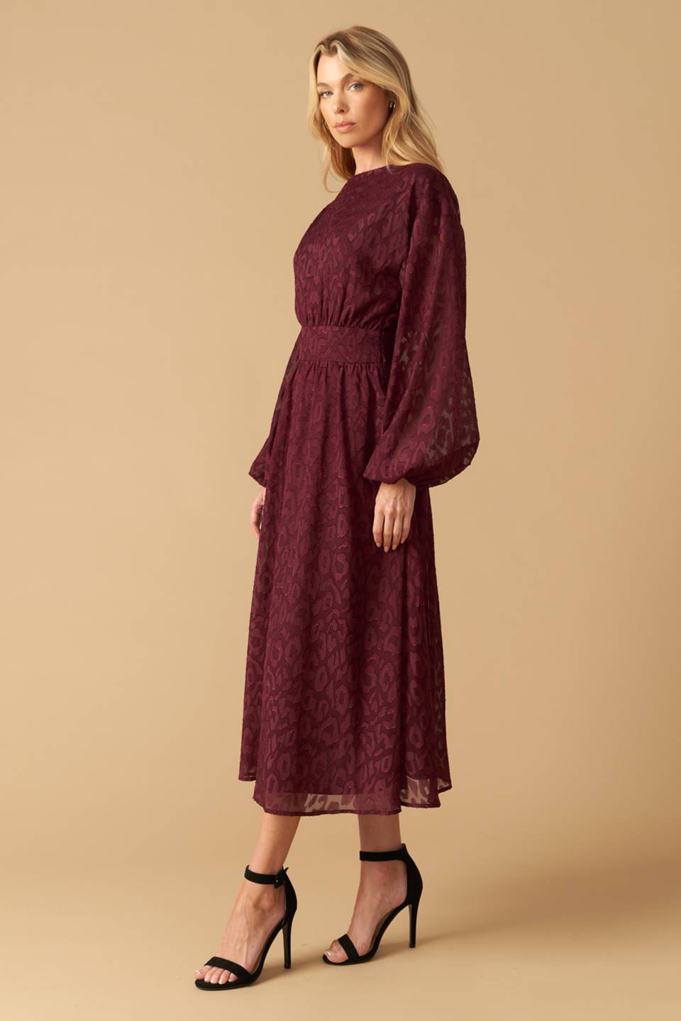 TOO GOOD TO BE TRUE WOVEN MIDI DRESS Flying Tomato